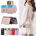 thumbnail image 2 of Fashion crossbody wallet phone leather case for Samsung Note 10 plus, card holder and lanyard, 2 of 10