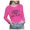 Pink (Glitter Long Sleeve), variant on Pink Glitter Ribbon Womens Tee Breast Cancer Awareness Women Long Sleeve T-Shirt Glitter Long Sleeve Pink Large