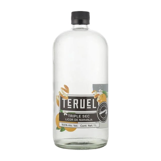 Licor Teruel Triple Sec de Naranja 1 L Pack de 4