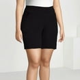 thumbnail image 4 of MPWEGNP Shorts for Women Women's Comfort Plus Size Thigh Slim Fit Shorts Fit Leggings Plus Size Athletic Casual Pocket Shorts Black, 4 of 5