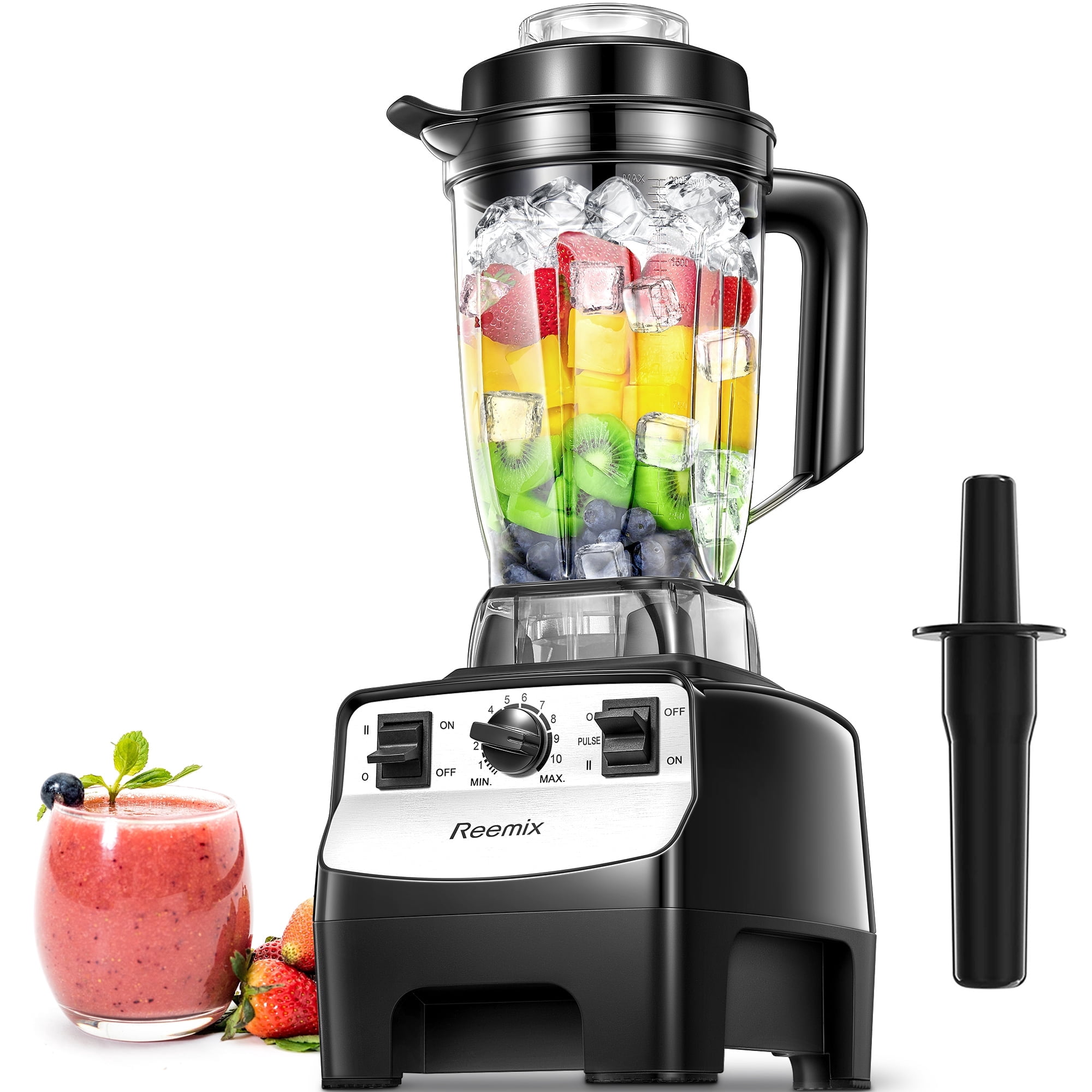 Kisdream 1450W Smoothie Blender, 4 Presets, 8 Speeds, 33000RPM