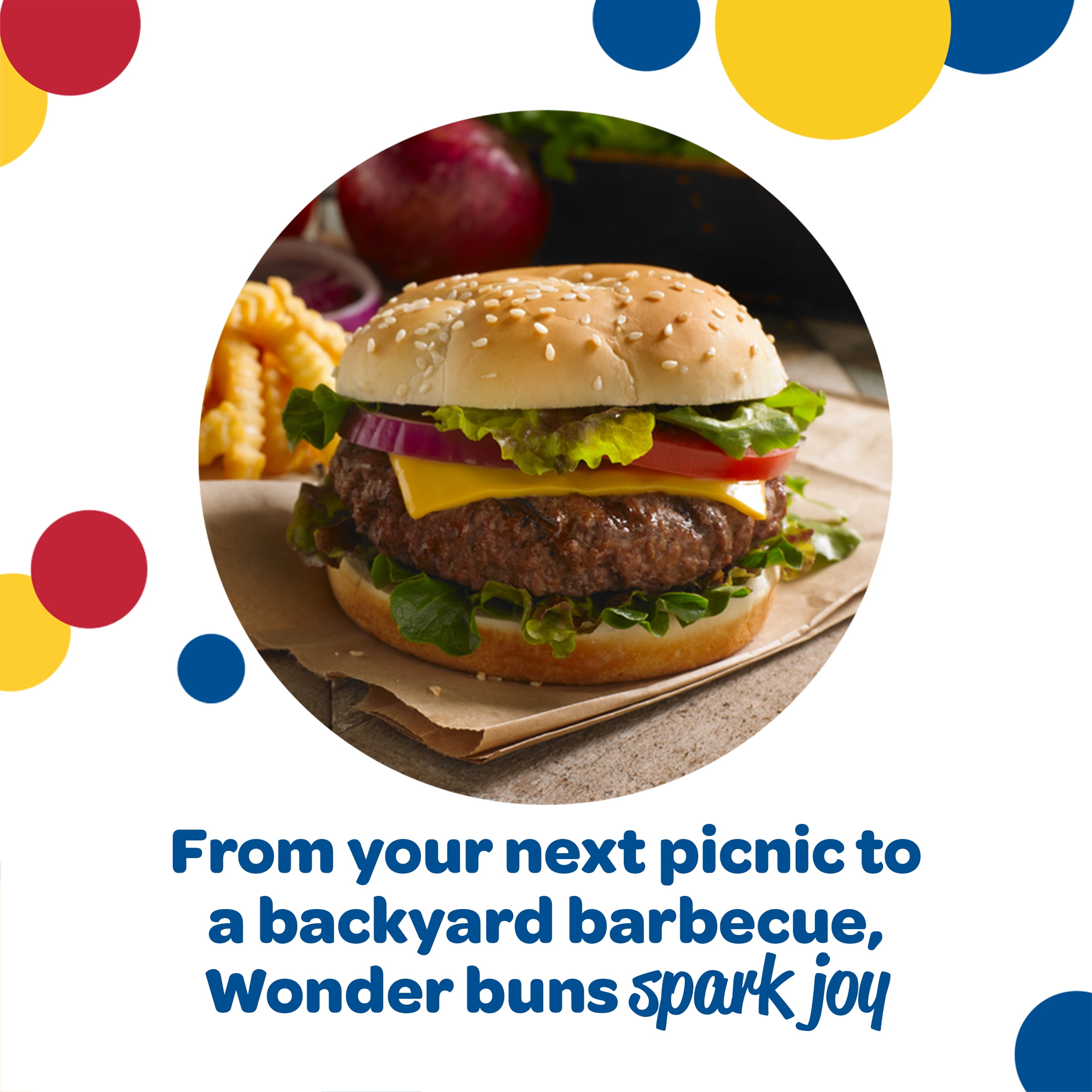 Wonder Restaurant Style Seeded Hamburger Buns, 12 Ct, Shelf-Stable