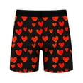 thumbnail image 5 of FITORON Mens Red Heart Print Boxer Briefs, Tag-Free Mid-Rise 4-Way Stretch Moisture-Wicking Underwear with Wide Elastic Waistband for Valentine's Day Daily Wear (S-XXL),Size M, 5 of 7