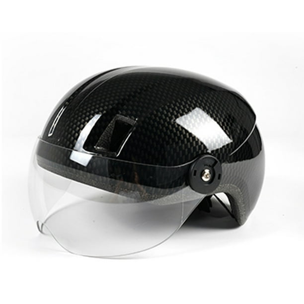 Seitruly Casco de scooter, regalo dulce multicolor, suministros de ciclismo, sin carga, película interior flexible, sombrero de seguridad, grafiti Teléfono y Comunicación Fibra de Carbono Negra