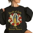 thumbnail image 3 of Desde El Cielo Una Hermosa Manana Sweatshirt – Virgin Mary Nuestra Sennora de Guadalupe Mexican Christmas Sweater, Religious Faith Gift for Men and Women, 3 of 7
