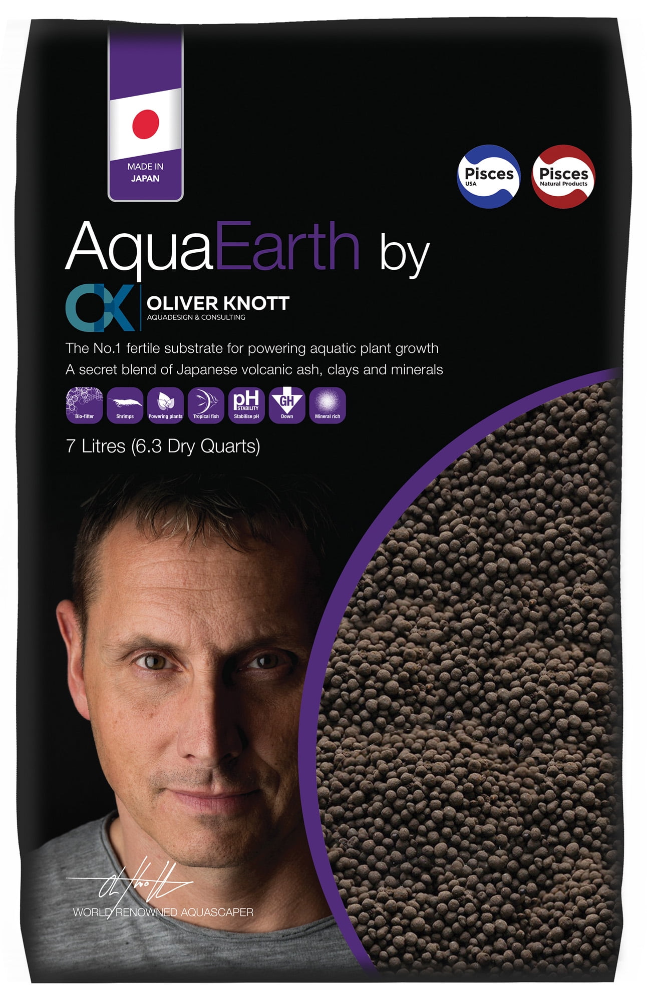 Pisces Oliver Knott Aquaearth Aquarium Gravel 15 Ounce Oliver Knott Aquaearth Aquarium Gravel