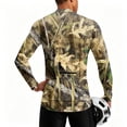 thumbnail image 2 of Realistic Camo Quarter Zip Pullover for Men, Long Sleeve Hunting Fishing Jersey with Moisture Wicking Quick Dry Fabric - Lightweight Outdoor Athletic Performance Tops Bronze L, 2 of 6