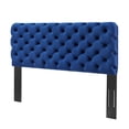 thumbnail image 1 of Tufted Headboard, Twin Size, Velvet, Blue Navy, Modern Contemporary Urban Design, Bedroom Master Guest Suite, 1 of 7