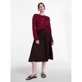 thumbnail image 3 of Scenario Women's Oversized Tee with Long Sleeves, Sizes XS-XXXL, 3 of 6