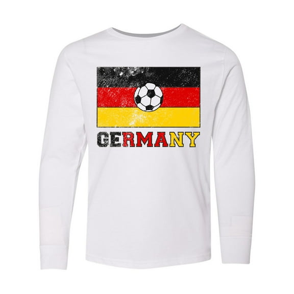 Inktastic German Soccer Long Sleeve Youth T-Shirt