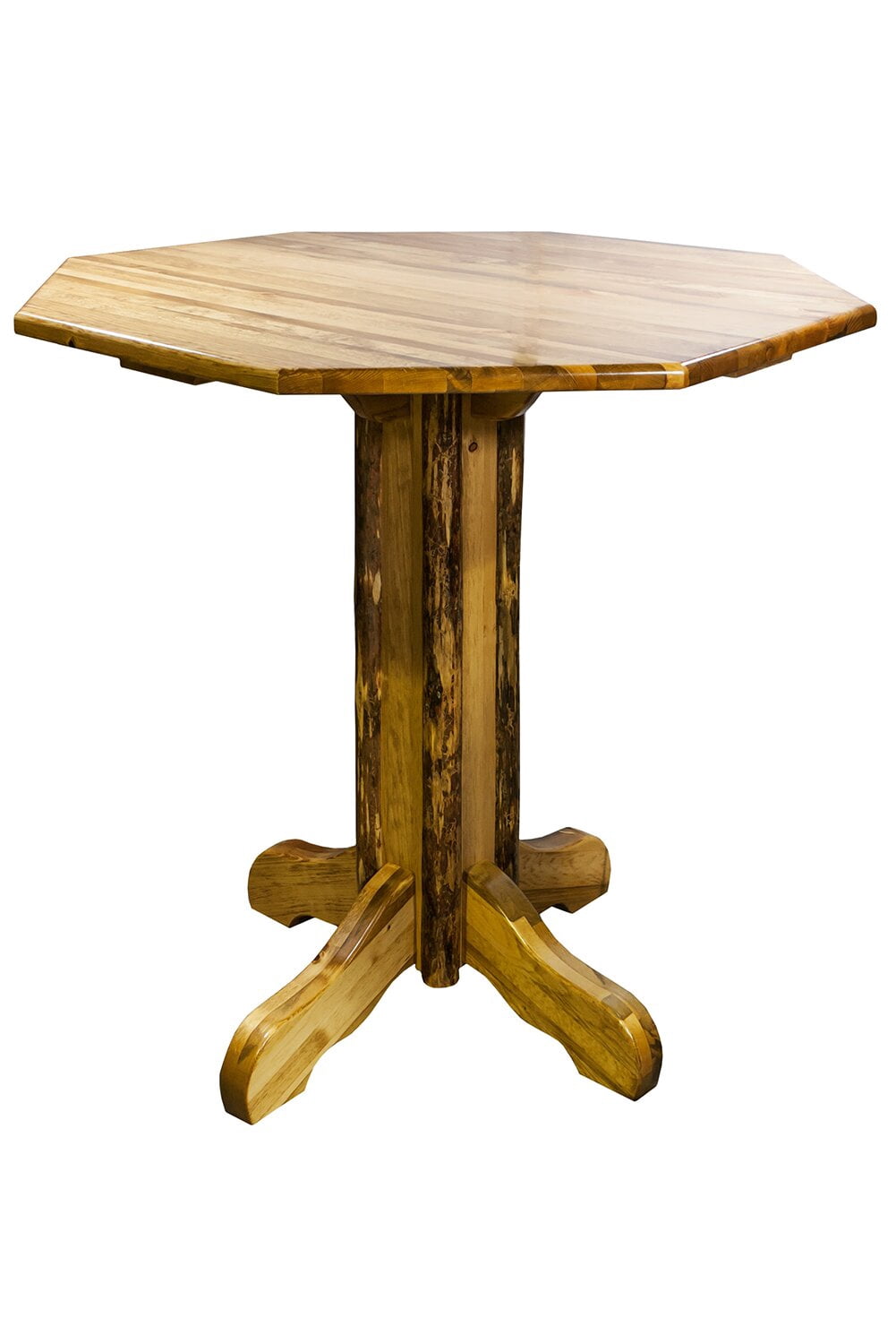 Tustin Counter Height Pine Solid Wood Dining Table, Top Wood Species
