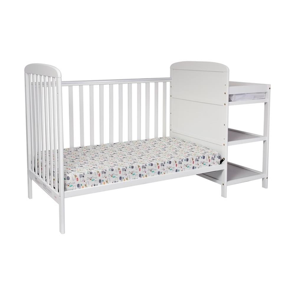 Suite Bebe Ramsey Toddler Guard Rail with Stabilizer Bar, White Finish