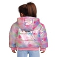 thumbnail image 3 of Trolls Toddler Girls’ Iridescent Puffer Jacket with Hood  Sizes 2T- 5T, 3 of 5
