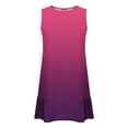 thumbnail image 7 of Mifsaly Cotton Dresses for Women Crewneck Sleeveless Mini Dress Elegant Tiered Ruffle Hem Versatile Wedding Guest Party Lightweight Summer Sundress L, 7 of 7