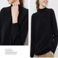 thumbnail image 2 of Women‘s Merino Wool Sweater Fall Winter Trendy Long Sleeve Mock Turtle Neck Soft Warm Pullover Tops, 2 of 5