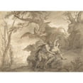 thumbnail image 2 of Godfried Maes 24x19 Gold Ornate Framed and Double Matted Museum Art Print Titled - Illustrations to the Metamorphoses of Ovid; Jupiter and Io (.1); Jupiter and Io, Disguised as a White Beife, 2 of 4