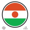 thumbnail image 1 of Niger Flag - 8" Vinyl Sticker - For Car Laptop I-Pad - Waterproof Decal, 1 of 1