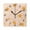 Black, variant on Star Pattern Wall Clock Square Clock Decoration Creative Clock Dual Use Black Pointer 7.78in