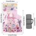 thumbnail image 2 of AOLOA Toddler Nap Mat with Pillow and Blanket, Personalized Name Toddler Sleep Mat, Extra Large Rolled Napping Mats, Washable, Light, for Kids Girls Daycare Preschool Travel（Butterfly）(Fixed Size), 2 of 7