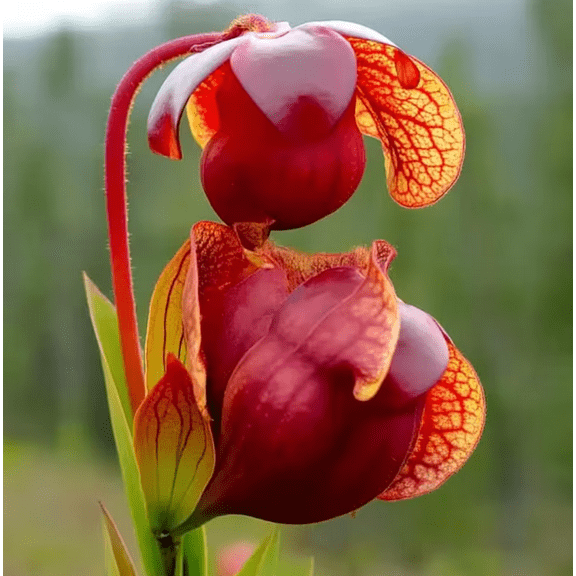 30 Seeds Purple Pitcher Palnt Seeds for Planting, Sarracenia Purpurea Seeds for Indoor Outdoor