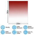 thumbnail image 2 of Aesthetic Tomato Red and White Gradient Dishwasher Magnet Cover Decorative Sticker for Home Cabinet Kitchen 23" x26", 2 of 5