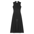 thumbnail image 5 of DPOIS Womens Mock Neck Open Back Lyrical Dance Dress Black M, 5 of 7