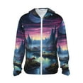 thumbnail image 2 of Lsque Fantasy Landscape Starry Night UPF 50+ Lightweight Sun Protection Men's Women's Long Sleeve Shirt, Hoodie Performance -Medium, 2 of 9