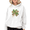 White-1, variant on Black Print Hoodie Sweatshirt Iridescent Swirl Shamrock Graphic Sweatshirt St Patricks Day Eye Catching Shirts Tops S-2XL
