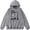 Grey, variant on Central Cee 23 Washed Hoodies Wild West Album Pullover Unisex Cotton Men's Black Grey Sweatshirt