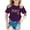 00$-Purple303, variant on Hiijoy Girl Black Tshirt Letter Print Leopard Short Sleeves Round Neck T-Shirt, Sizes 3-14