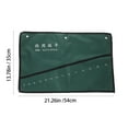 thumbnail image 2 of SHOWERORO Pliers Tool Bag 1Set Green Canvas Rectangular Pouch with Roll Up Feature for Hand Tools, 2 of 8