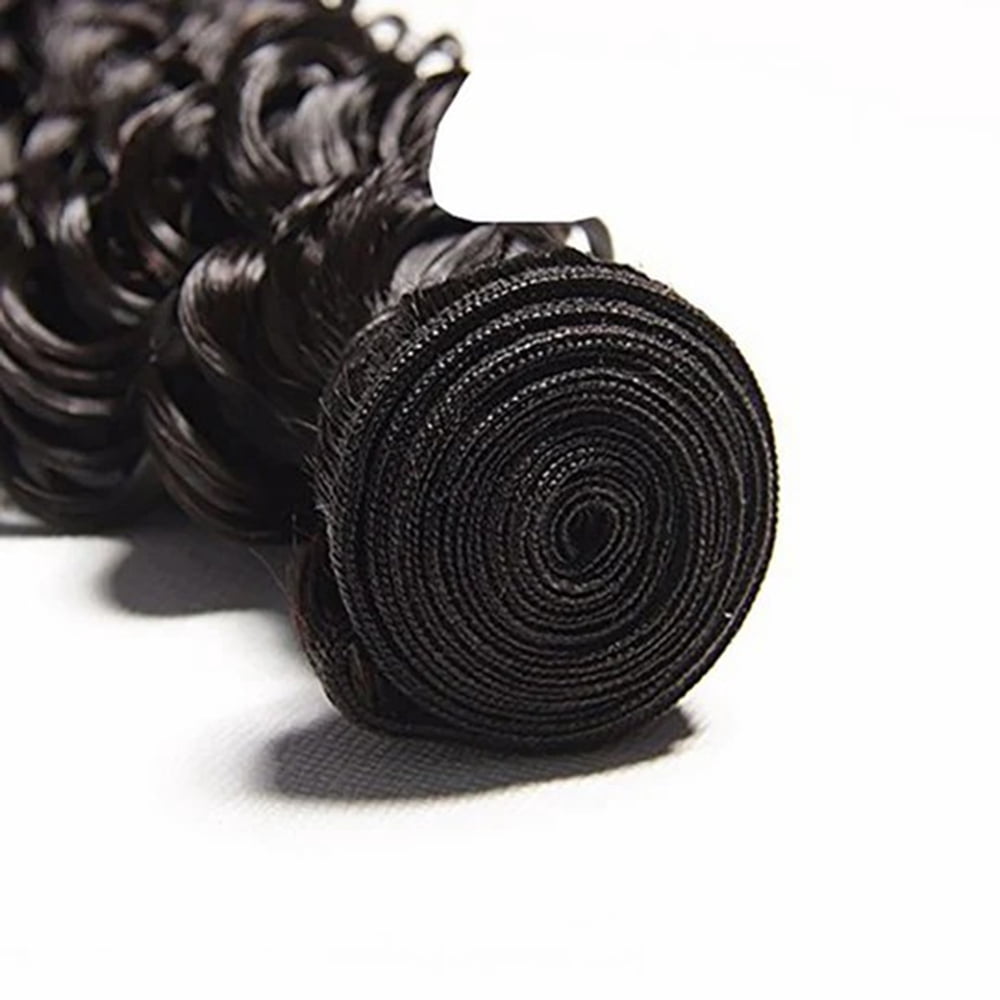 YYAo Human Hair, Hairpiece, Wig,Hot selling Unprocessed Virgin Hair Curly Natural Black Color 100 Human Hair Bundle 8 in to 30 In