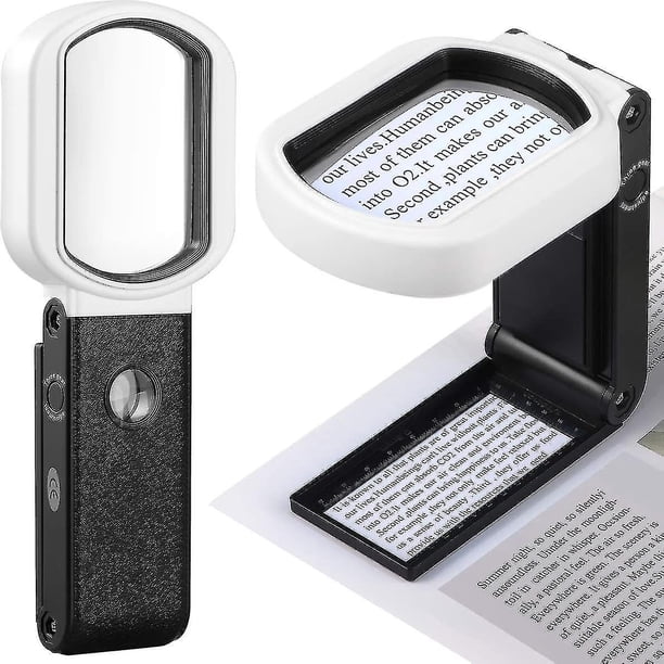 Lupa Iluminada, Lupa De Lectura Iluminada Portátil 40X Para Coleccionista Anggrek Led Magnifying Glass