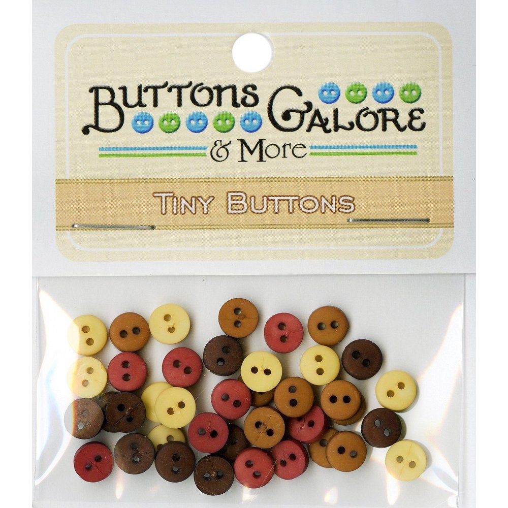 Buttons Galore Tiny Round Buttons, 1/4 in., Natural