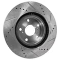 thumbnail image 4 of New Cross-drilled Brake Disc Compatible With Lexus Pontiac Scion Vibe AWD 4 Cyl 2.4L tC Base 4 Cyl 2.5L Vibe GT 2.4L 2006-2018 By 31434 31551 44582 44748 145713 0833163, 4 of 8