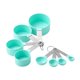 thumbnail image 1 of Juego de tazas y cucharas medidoras, cucharada apilable con mango de acero inoxidable, juego de medición para cocinar y hornear en la cocina Zhivalor CPB-CJZ798-1, 1 of 5