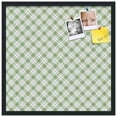 thumbnail image 2 of PinPix 24x24 Custom Cork Bulletin Board Argyle Lime Green Poster Board Has a Fabric Style Canvas Finish, Framed in Argyle Lime Green, by ArtToFrames (PinPix-641), 2 of 6