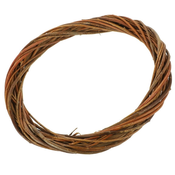 CATIEBYE Willow Wreath Wreath Brown Wicker 1Pack