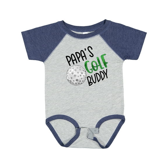 Inktastic Papa's Golf Buddy with Golf Ball Boys or Girls Baby Bodysuit