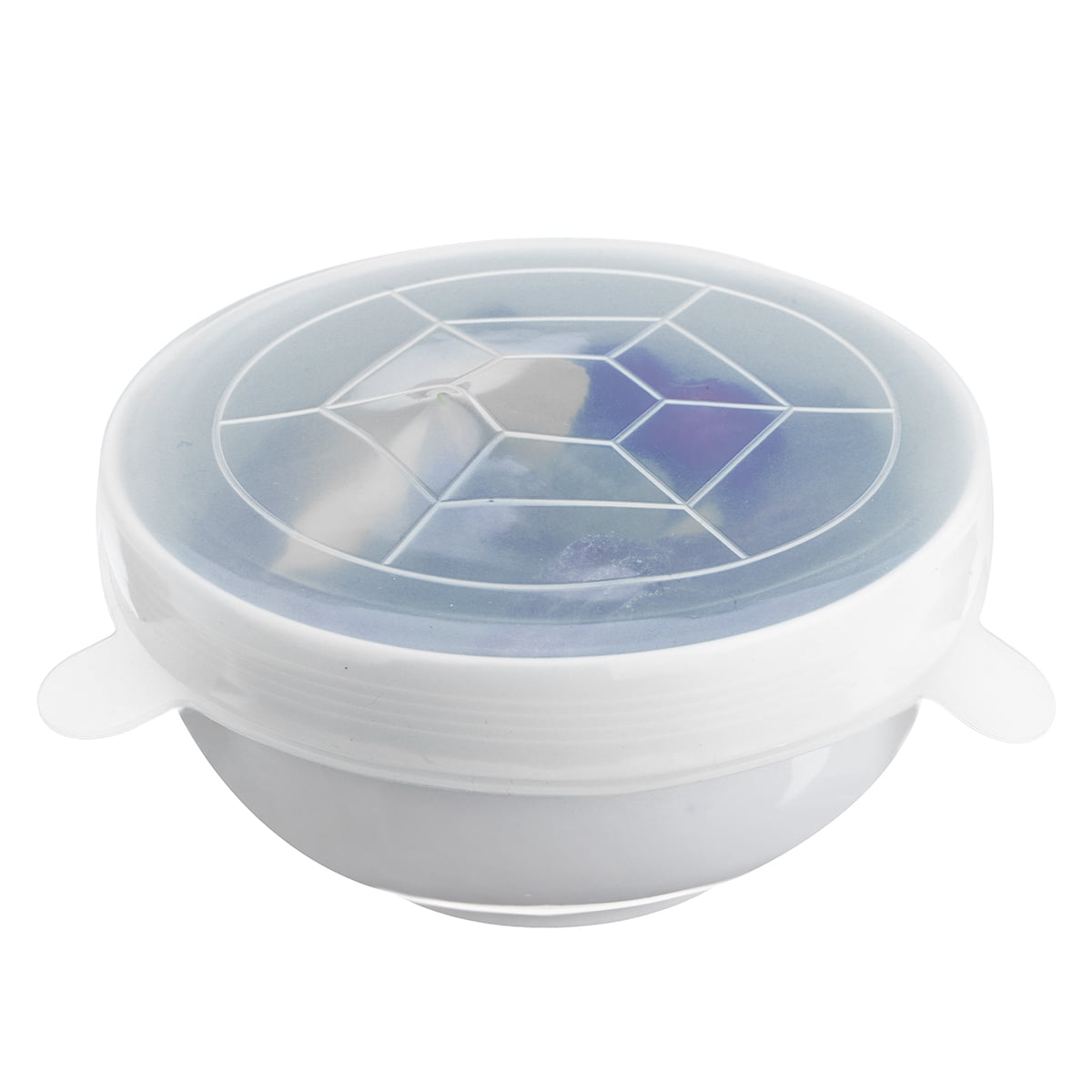 6PCS Stretch Reusable Silicone Bowl Wraps Food Cover Saver Seal Can