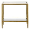thumbnail image 3 of Evelyn&Zoe Rectangular Metal and Glass Side Table, Glass, 3 of 5