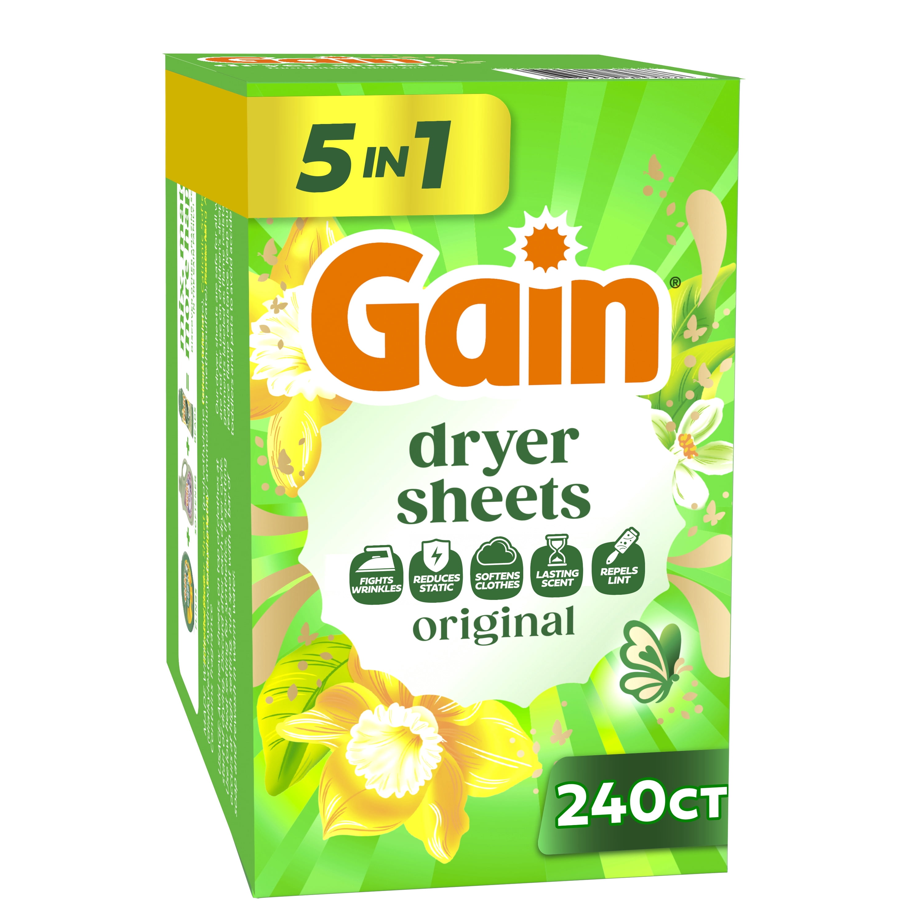 Gain Ultimate Clean Laundry Bundle with Gain Plus Original Liquid, Gain Original Beads, and Gain Original Sheets