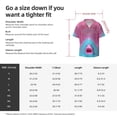 thumbnail image 5 of Fotbe Pink Shark Pool Fantasy Camisa Estampada de Manga Corta para Hombre, Casual de Verano, Estilo Playero, Sin Arrugas-Small, 5 of 5