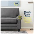 thumbnail image 5 of Pemberly Row Modern 73" Rolled Arm Sofa with Removable Covers Gray, 5 of 16