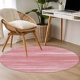 thumbnail image 4 of Round Rugs 4Ft, Pink Round Area Rug Washable Indoor Throw Carpet, Vintage Modern Abstract Art Ombre Soft Non Slip Circle Rug for Kitchen Nursery Room Home Decor Aesthetic, 4 of 8