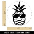 thumbnail image 2 of Pineapple with Sunglasses Self-Inking Rubber Stamp Ink Stamper - Green Ink - Medium 1 Inch, 2 of 7
