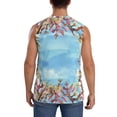 thumbnail image 4 of Pofeuu Sea and Fish Print Men's Muscle T-Shirt, Sleeveless, Muscle Tank, Classic Muscle Tee Top For Men Casual Sleeveless Muscle T-Shirt Trendy Clothes-Medium, 4 of 7