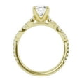 thumbnail image 3 of Unique Moments 2 ct Lab Grown Oval Diamond Infinity Solitaire Engagement Ring 10K Yellow Gold, 3 of 5
