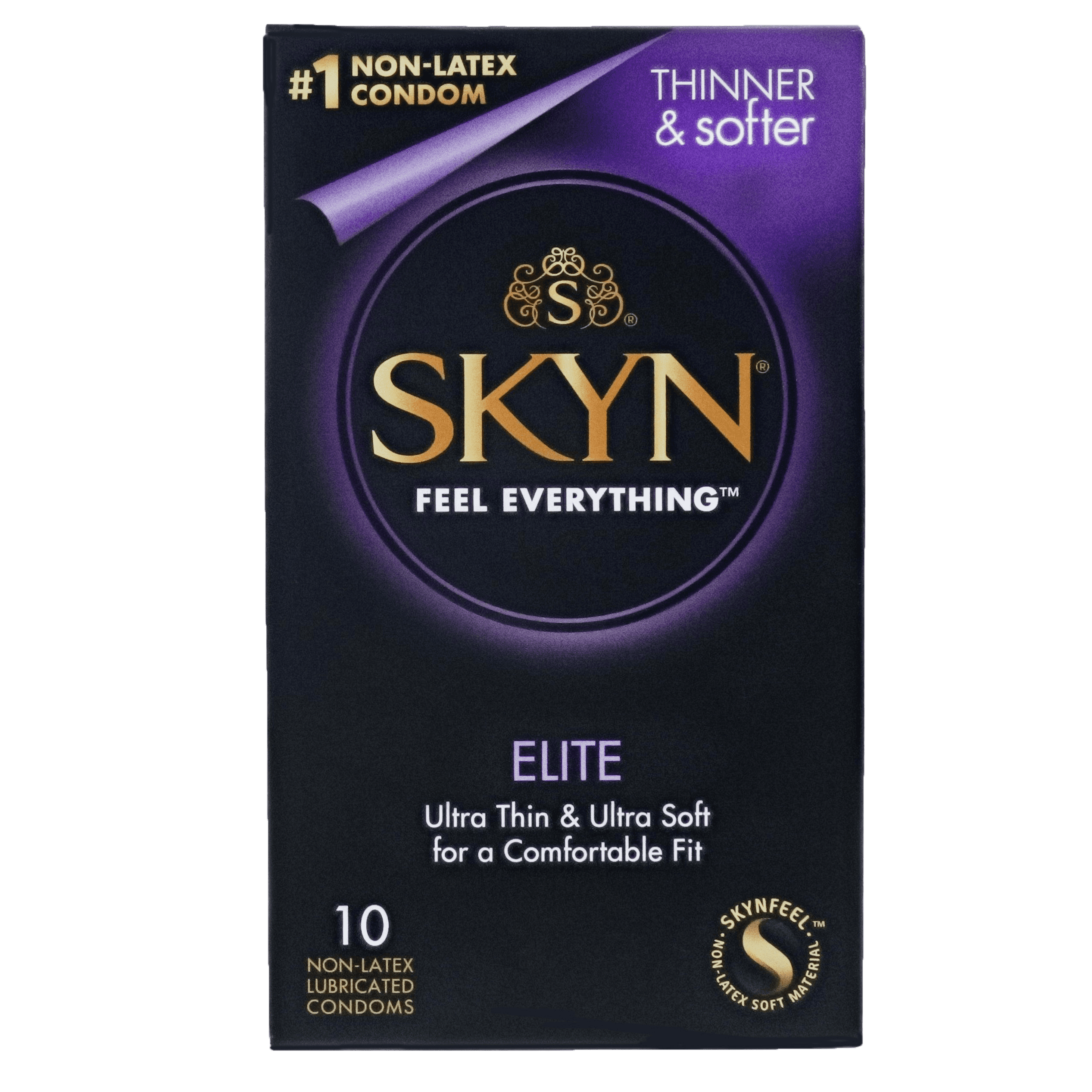 SKYN Elite Lubricated Non Latex Condoms, 10 Count - Walmart.com.