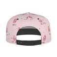 thumbnail image 5 of Flat Bill Trucker Hats for Women Men - Cute Poodle Dog Queen Pink_A Adjustable Flat Baseball Cap Snapback Hats Dad Hats for Men, 5 of 7